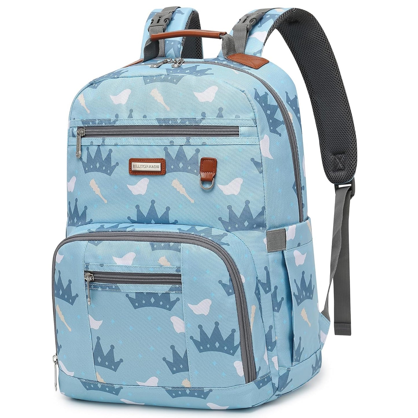 Diaper Bag Backpack, Large Baby Nappy Bags with Portable Changing Pad for Boys and GirlsMultifunction Travel Baby Bag for Moms Dads, Shower Gifts Waterproof and Stylish