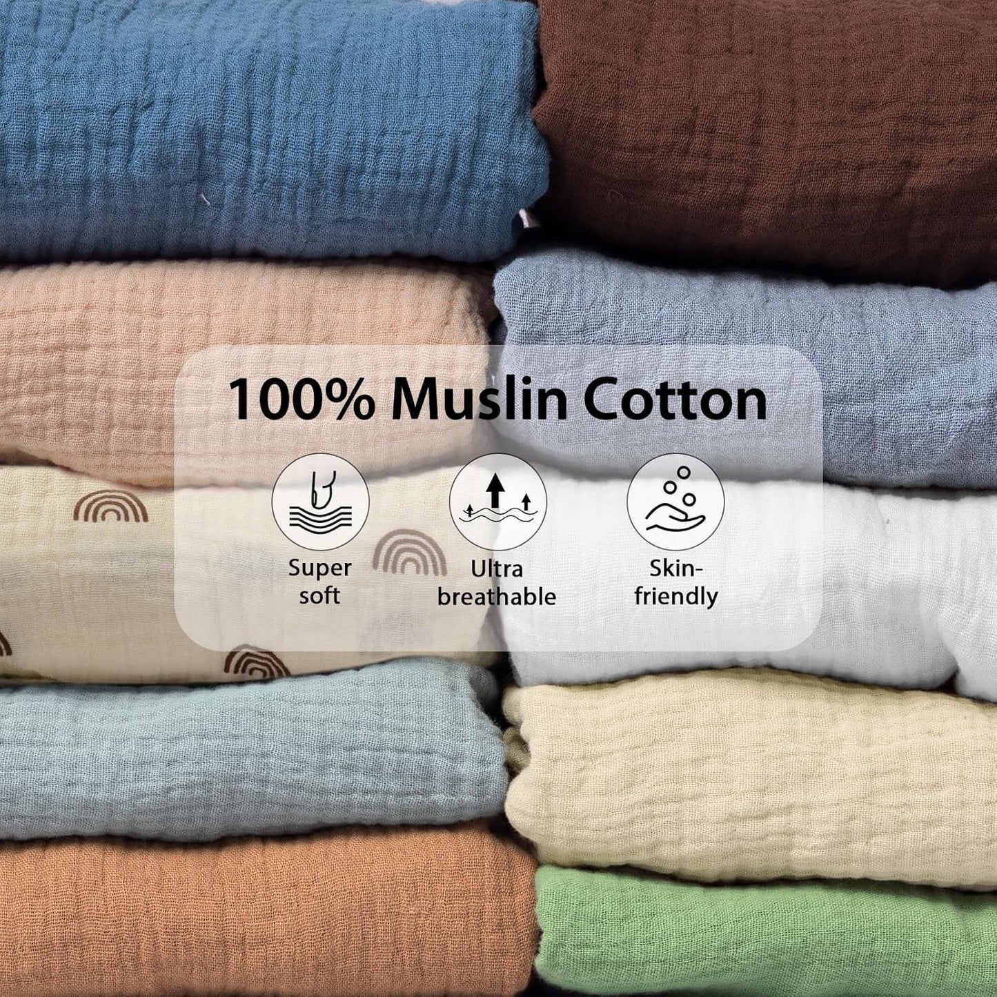 3 Pack Muslin Changing Pad Cover, Solid Changing Table Pad Cover, Soft Breathable Double Layer Boho Changing Pad Sheets Fit for Standard Changing Pad 16" x 32" (Cedar & Peach & Beige)