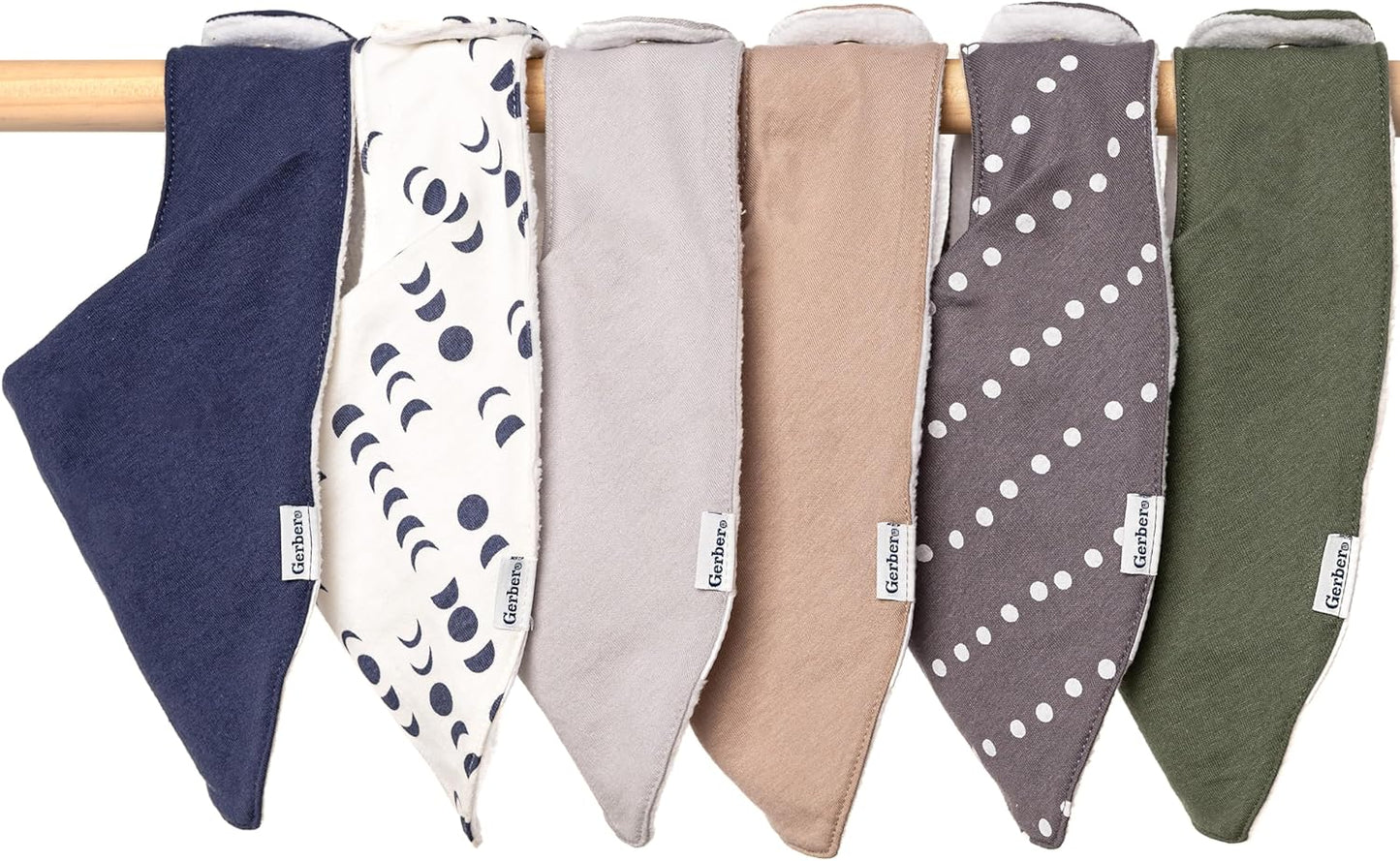 Gerber Unisex Baby Bandana Bibs