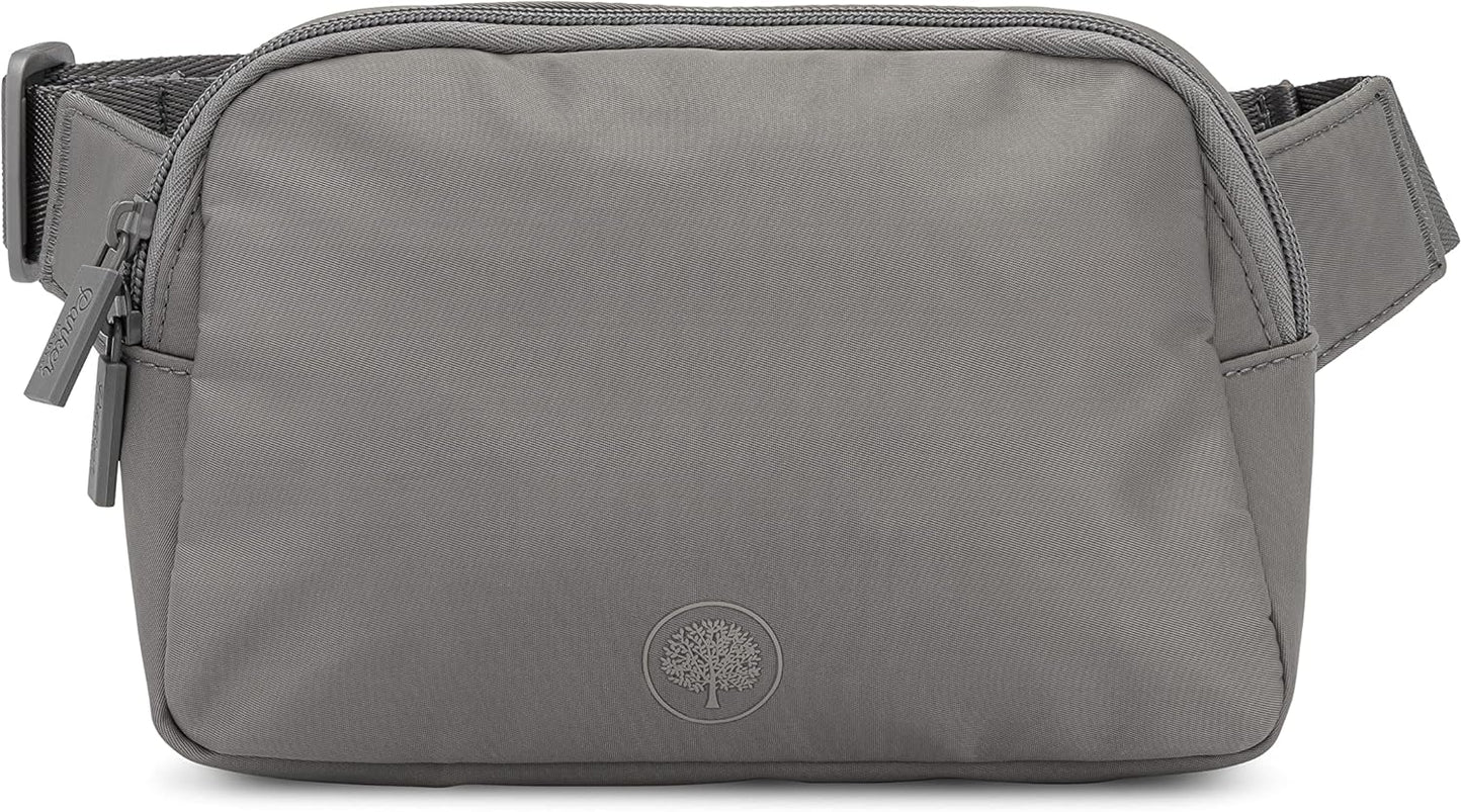 Parker Baby Co. Diaper Belt Bag - Portable Fanny Pack Diaper Bag, Crossbody Bag for Moms - Birch Belt Bag - Gray