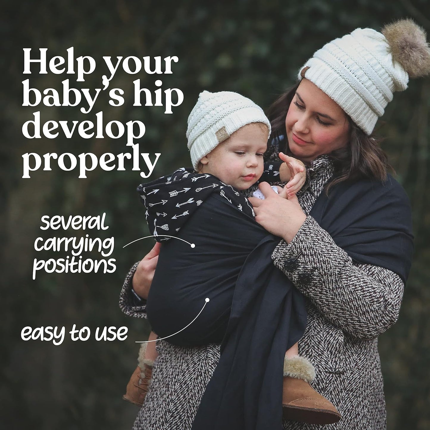 Nalakai Luxury Ring Sling Baby Carrier, Soft Linen Blend Baby Sling, Baby Wrap, Wear Your Little One Close to Your Heart, Longer Length