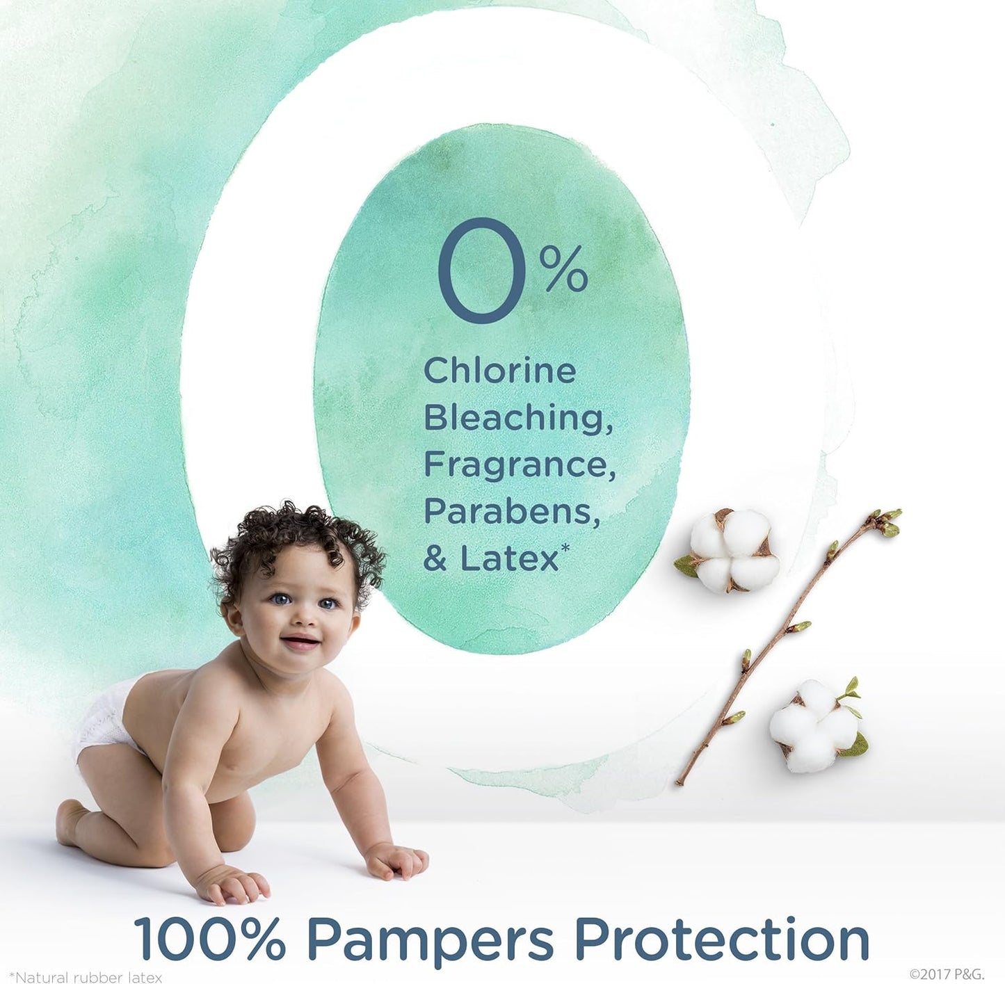 Diapers Size 3, 60 Count - Pampers Pure Protection Disposable Baby Diapers, Hypoallergenic and Unscented Protection, Super Pack (Old Version)