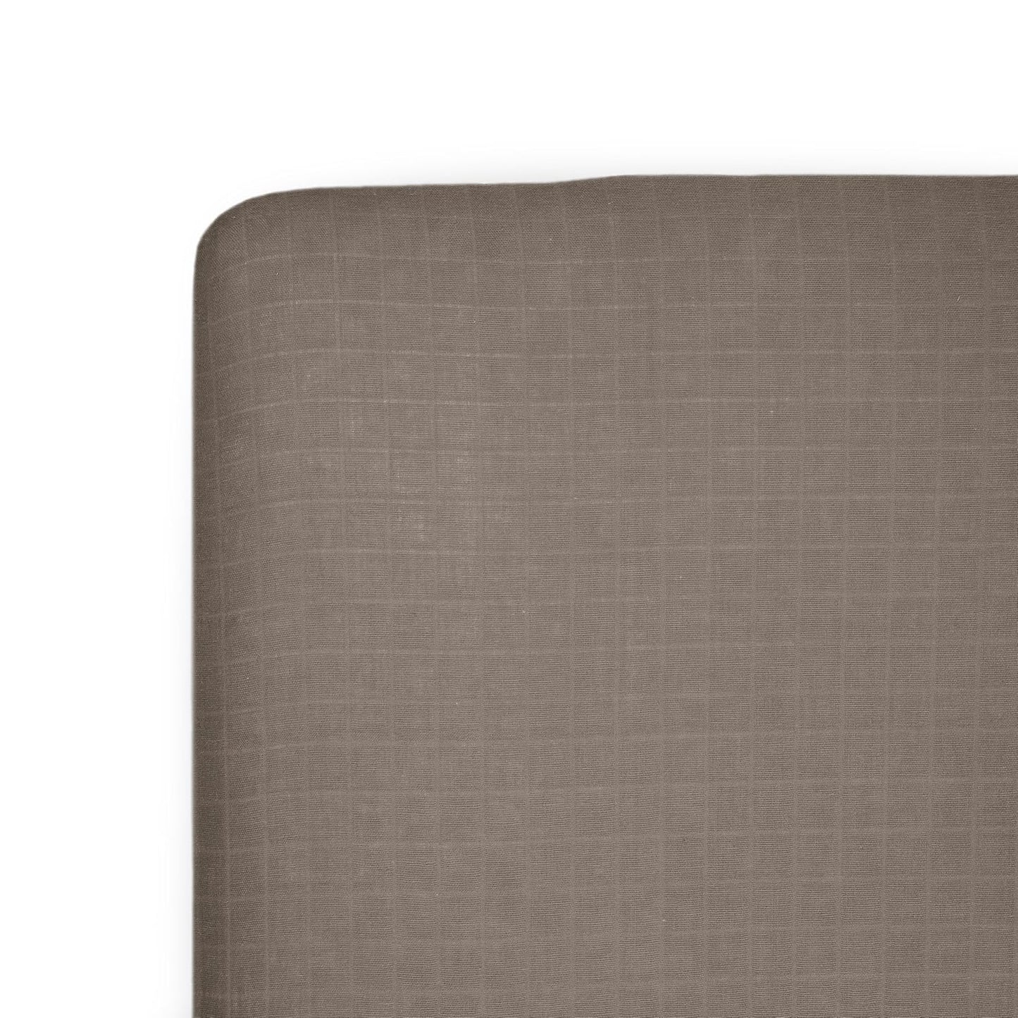 Little Unicorn Premium Crib Sheet | Breathable & Super-Soft Muslin Fabric (Mocha)