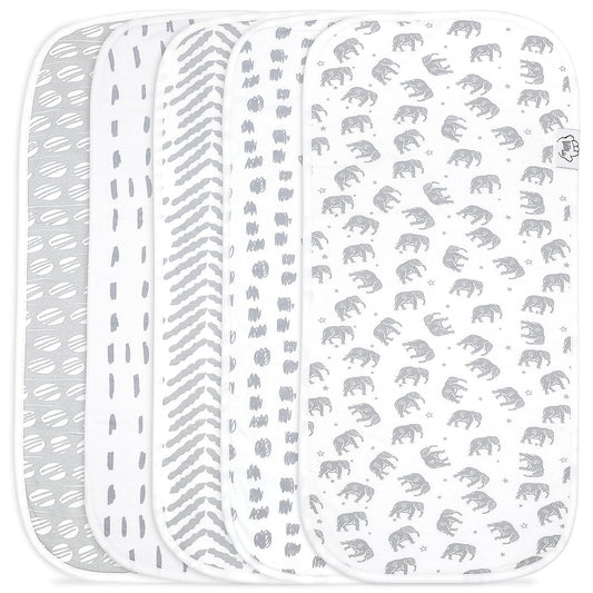 Baby Burp Cloths - Double Layered Top Layer 100% Cotton and Bottom Layer 100% Polyester Fleece Absorbent Burping Cloth Extra Absorbent Baby Burp Cloth Extra Soft for Boys and Girls