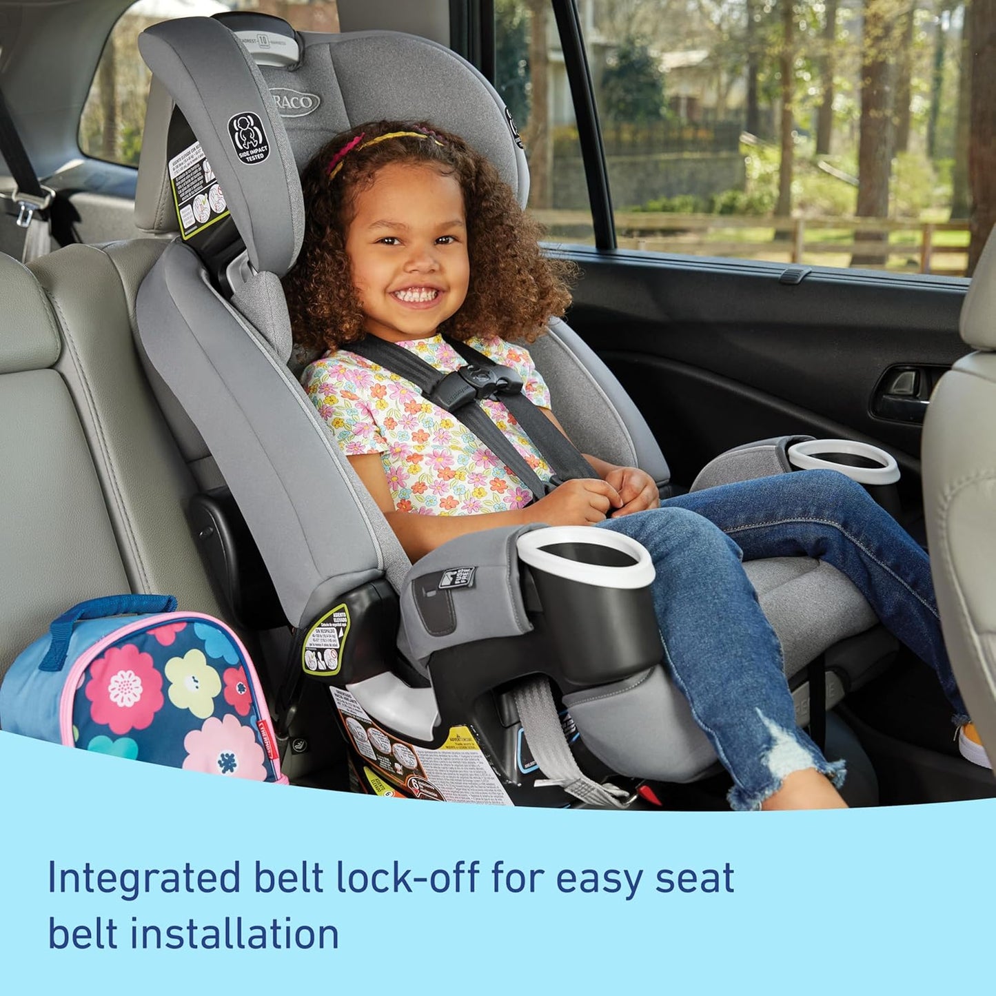 Graco 4Ever DLX 4-in-1 Car Seat, Infant to Toddler Car Seat, with 10 Years of Use, Rear-Facing, Forward-Facing, Highback and Backless Booster Seat, Geo Pop